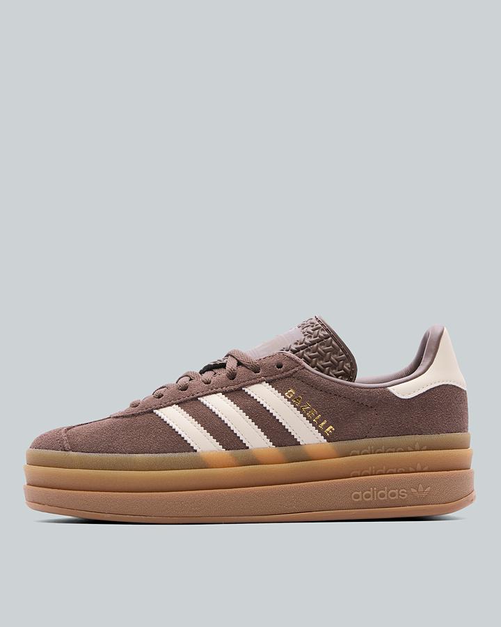 adidas Junior Gazelle Bold Trainers - Roston Wonder White Gold Metallic