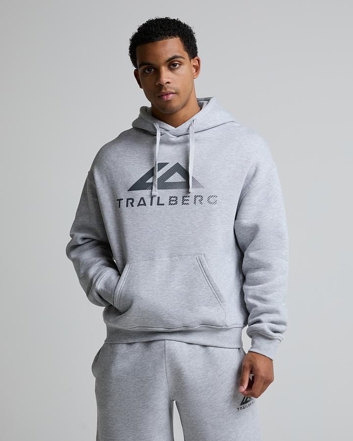 Trailberg Men's Fraction Overhead Hoodie - Grey Marl
