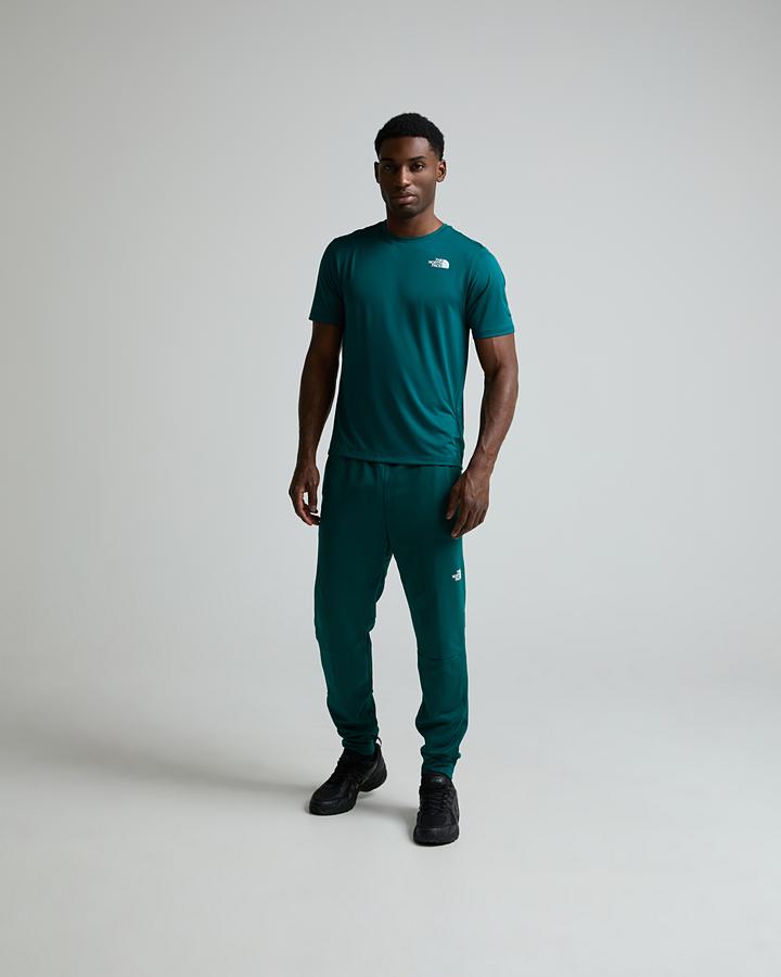 The North Face Men's 24/7 Short Sleeve Poly T-Shirt - Pacific Teal