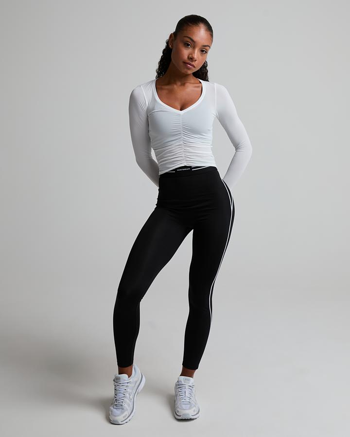 Monterrain Women's Savasana Long Sleeve Top - Optic White/Spring Veil