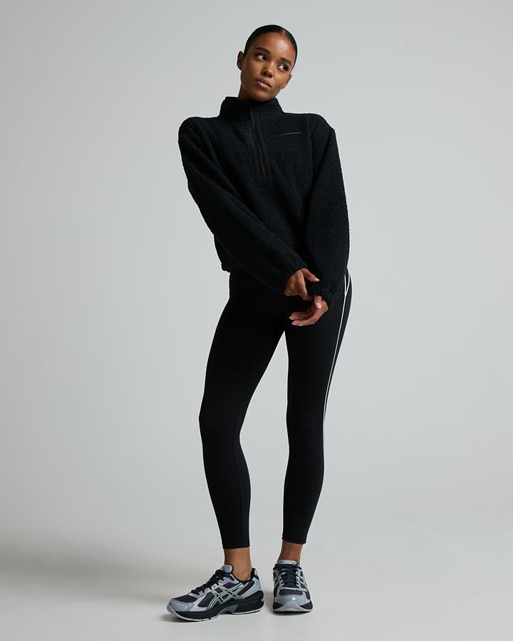 Monterrain Women's Bandha Borg Quarter Zip Fleece - Black