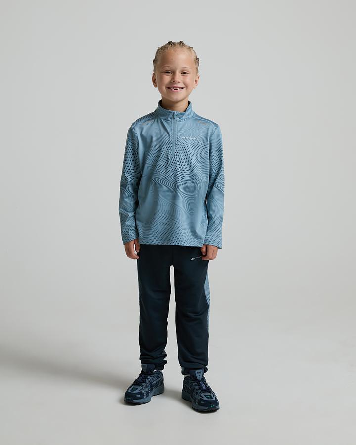 Monterrain Baby Fortitude Quarter Zip Top And Poly Pant Set - Velvet Dusk Fort Blue