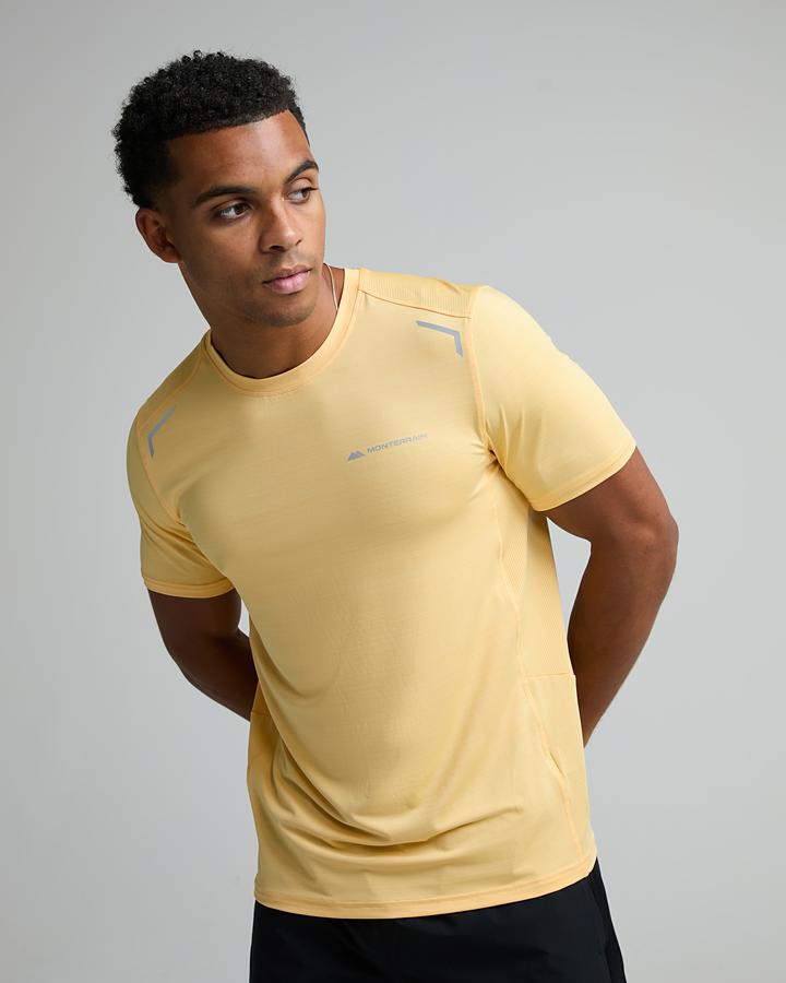 Monterrain Men's Lyder 3.0 Space Dye T-Shirt - Yellow