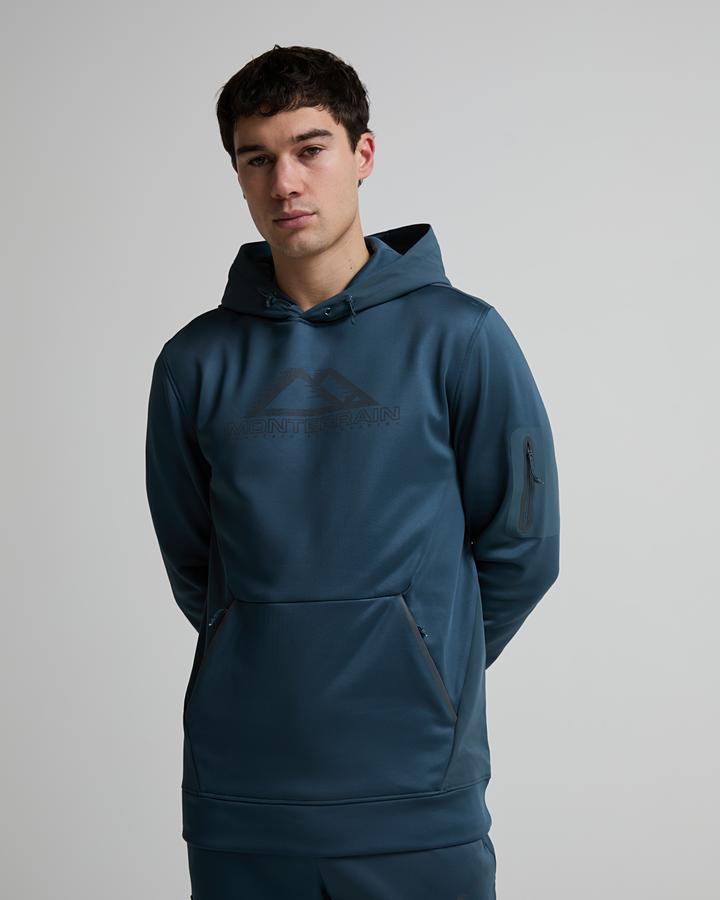 Monterrain Men's Speed 4.0 Poly Fleece Overhead Hoodie - Blue