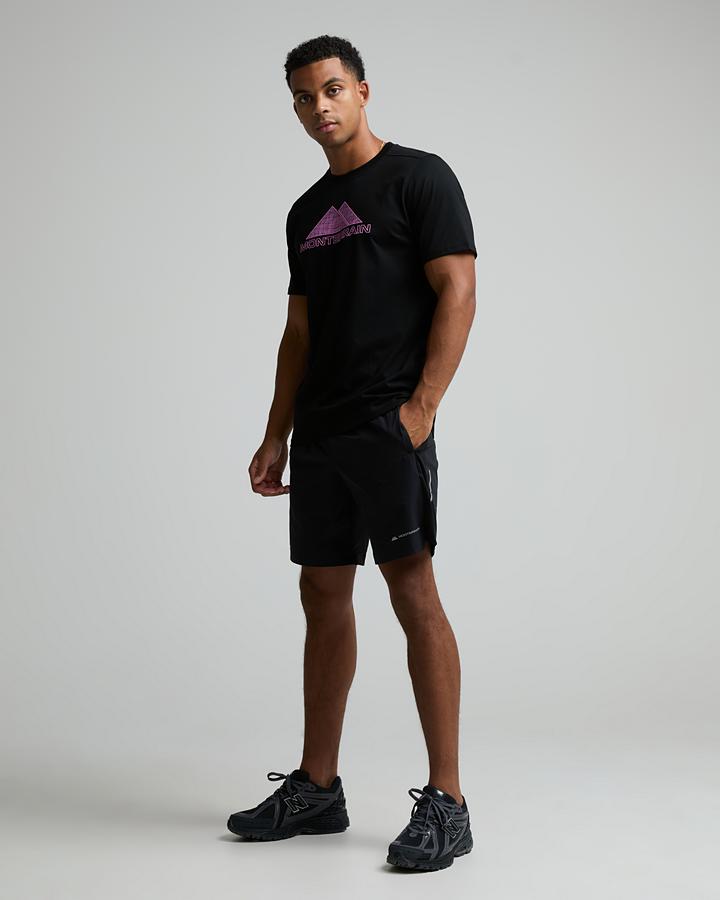 Monterrain Men's Fuse T-Shirt - Black/Velvet Bloom