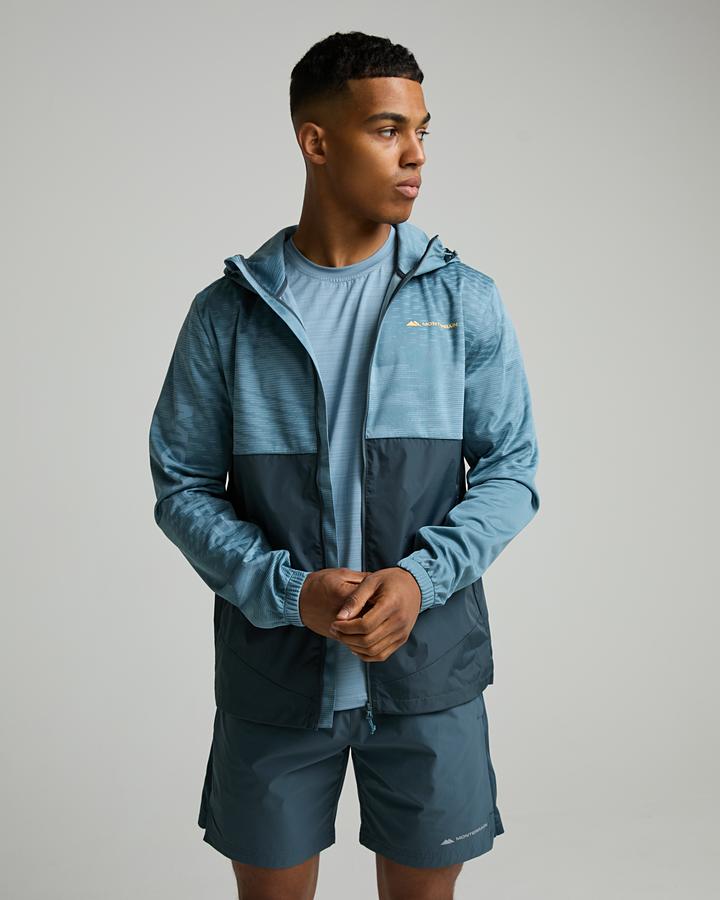 Monterrain Men's Divide Windrunner - Fort Blue/Twilight Graphite/Pastel Ochre