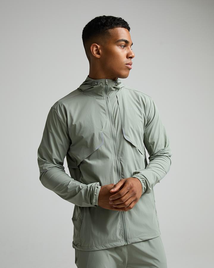 Monterrain Men's Vent 2.0 Woven Running Hoodie - Grey