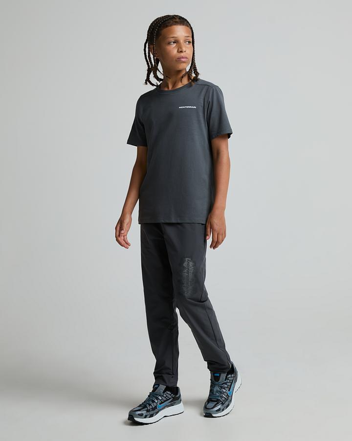 Monterrain Junior Tumult Cotton T-Shirt - Forged Steel