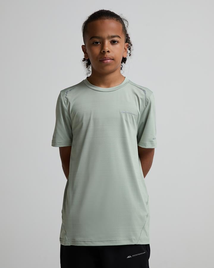 Monterrain Junior Bolt 2.0 Space Dye T-Shirt - Sage Dust