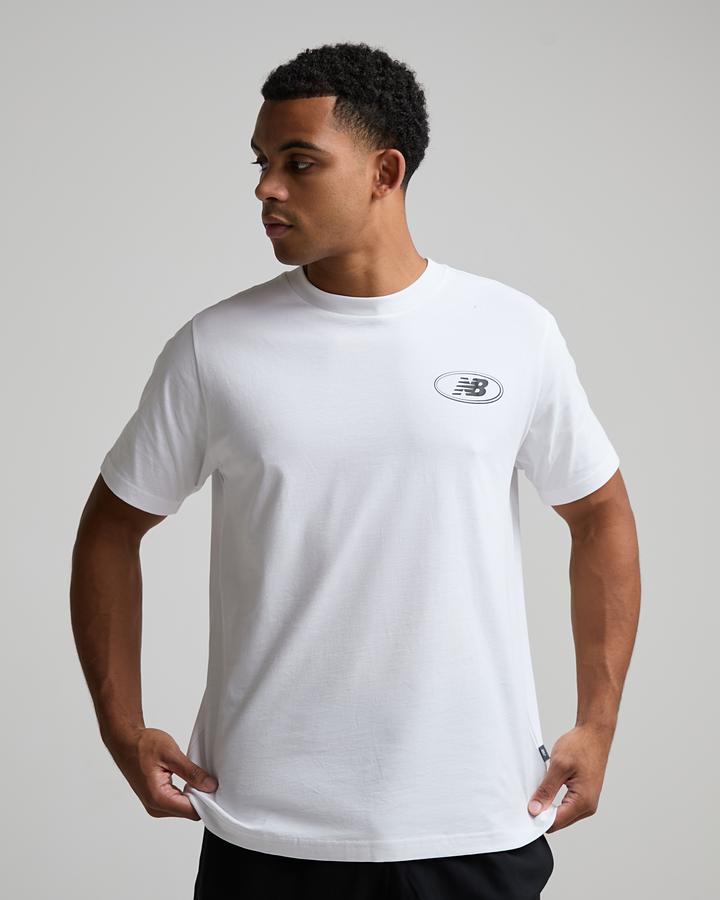New Balance Men's Oval T-Shirt - White