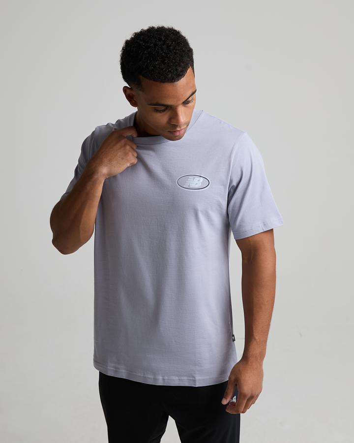 New Balance Men's Oval T-Shirt - Digital Mist