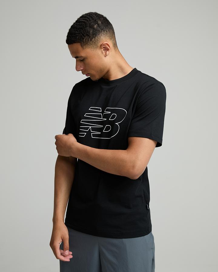 New Balance Men's Front Flying T-Shirt - Black