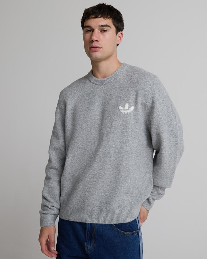 adidas Trefoil Men's Sweatshirt - Medium Grey Heather