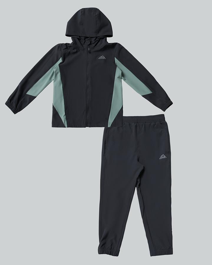 Alpyrex Baby Vertex Woven Suit Tracksuit - Urban Charcoal Glacia Mint