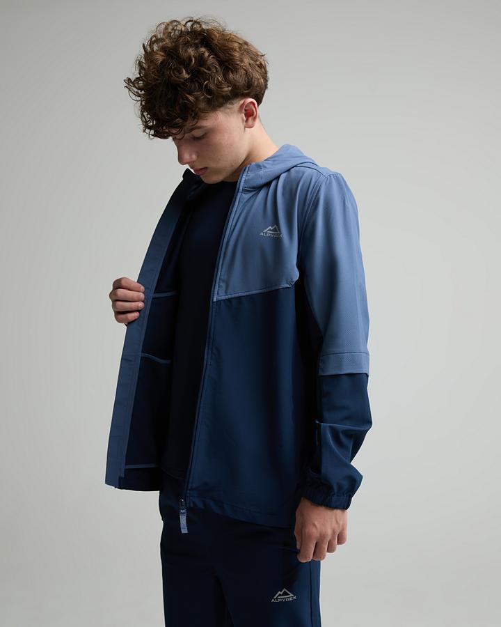 Alpyrex Junior Ontera Windbreaker - Naval Ink Washed Denim