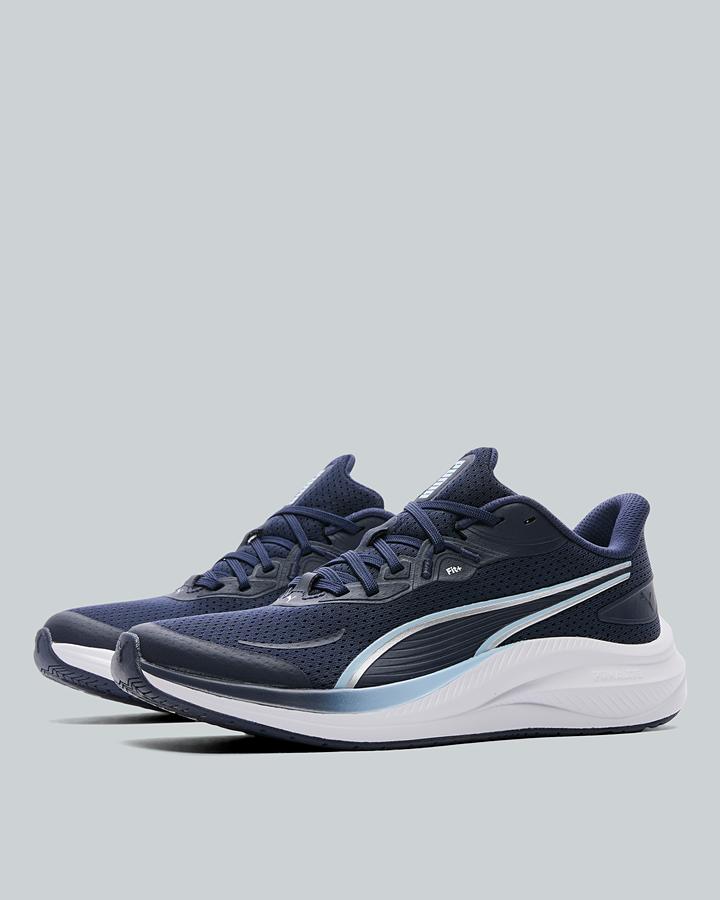 Puma Junior Sky Runner Trainers - Navy White