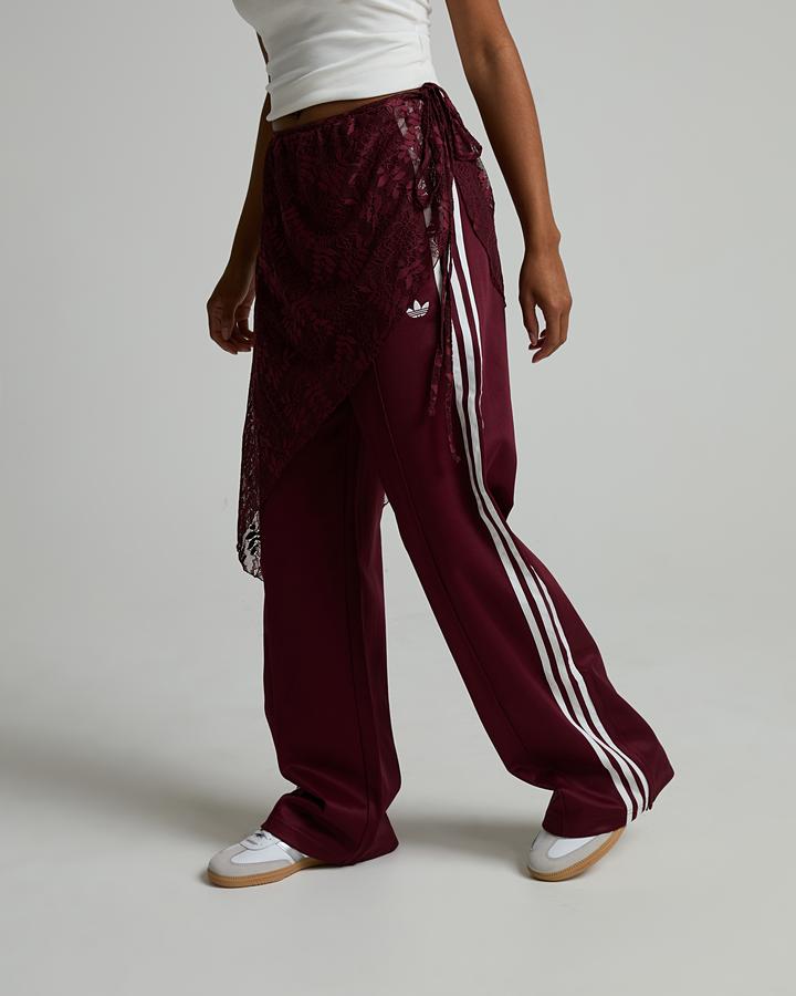 adidas Women's Firebird Lace Skirt Track Pant - Shadow Red