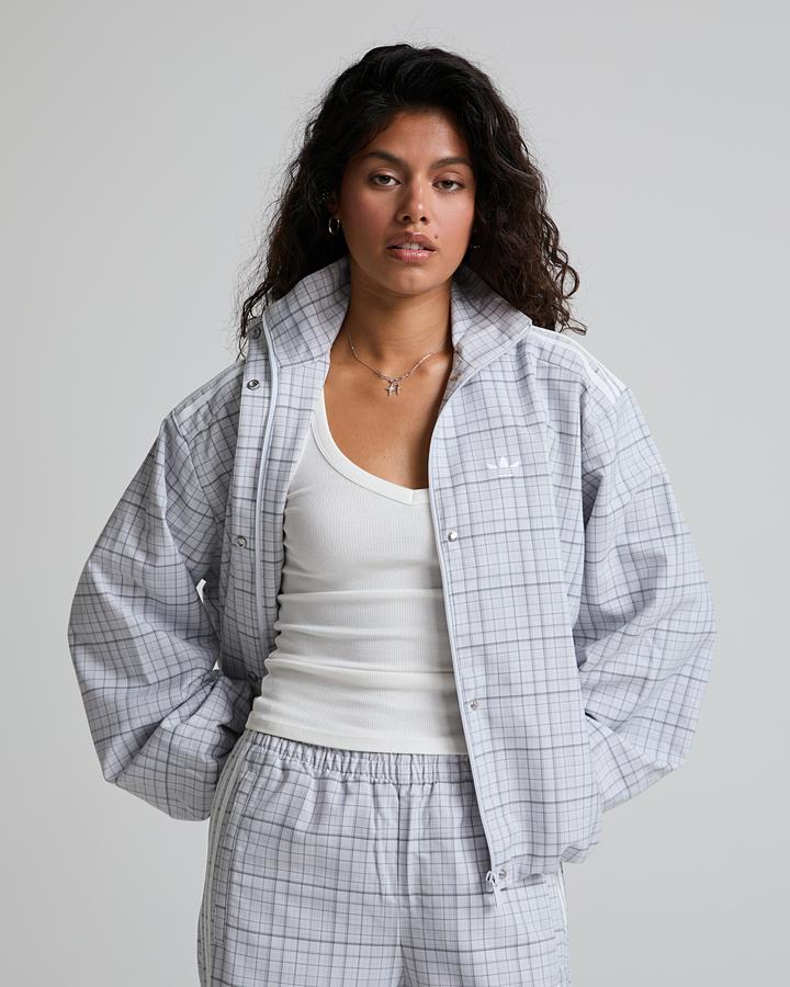 adidas Women's Check Track Top - Dash Grey
