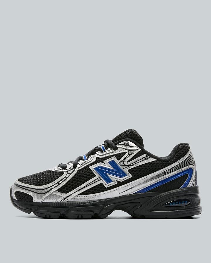 New Balance Junior 740 Trainers - Black Team Royal