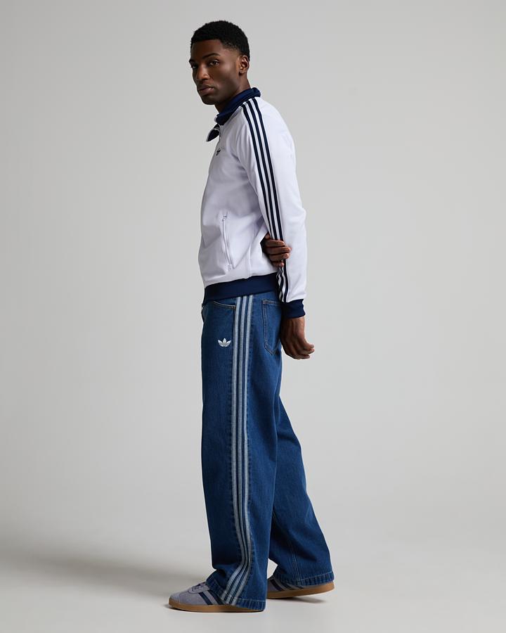adidas Men's Firebird Adicolor Denim Pant - Medium Vintage Denim