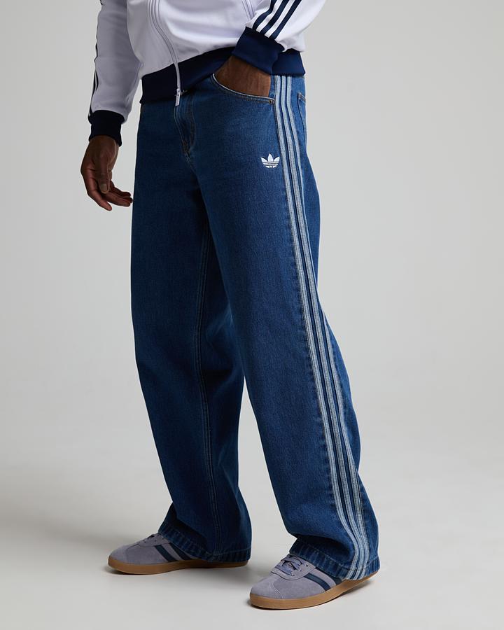 adidas Men's Firebird Adicolor Denim Pant - Medium Vintage Denim