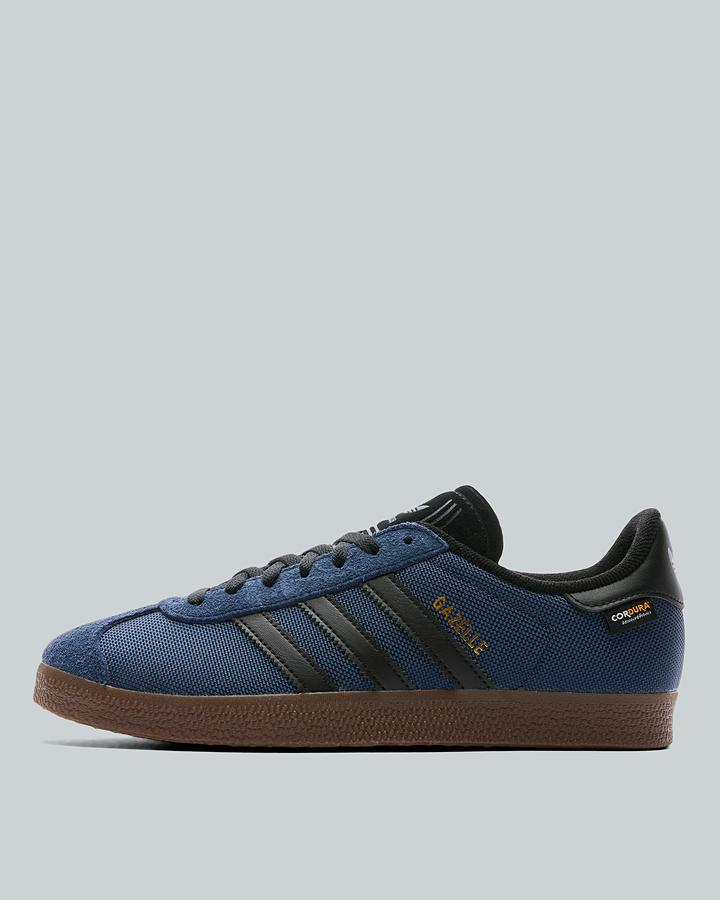 adidas Men's Gazelle CORDURA Trainer - Night Indigo/Black/Gum