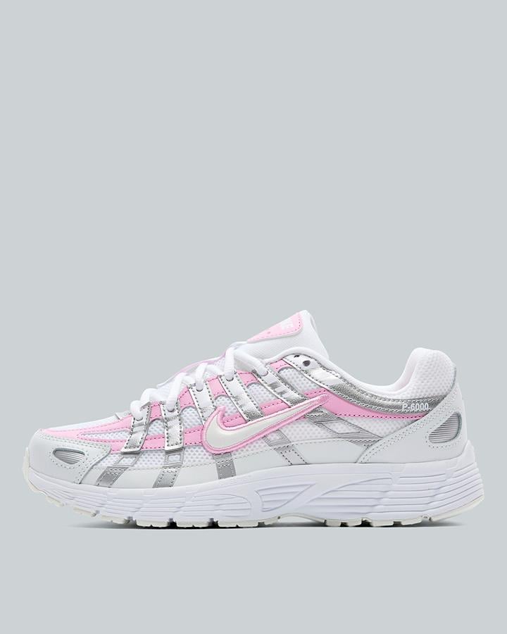 Nike Junior P-6000 Trainers - White Off White Pink Rise