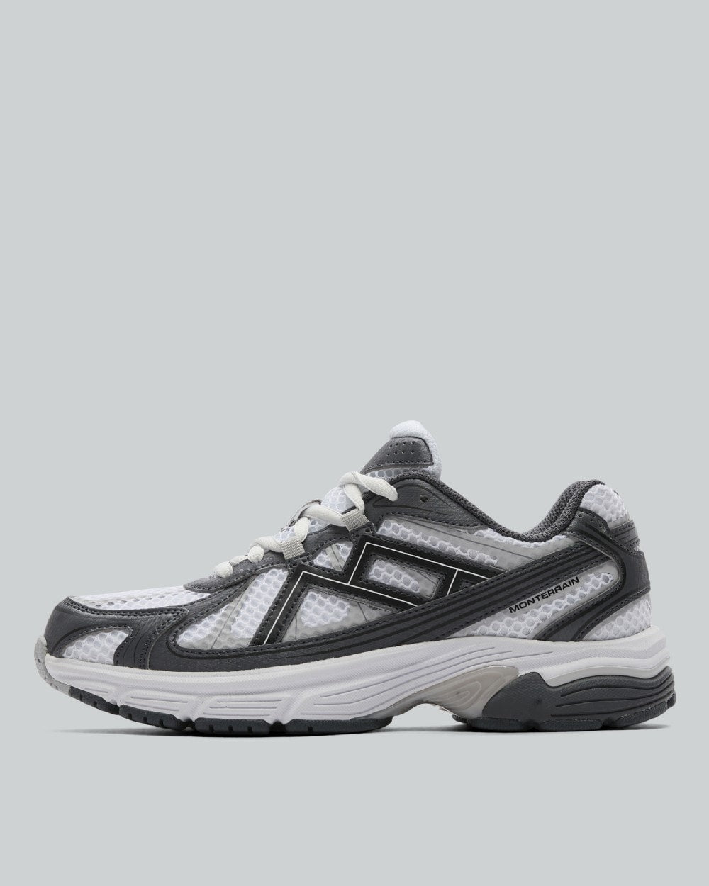 Monterrain Junior Tempo Trainers - White Forged Steel Salted Fog