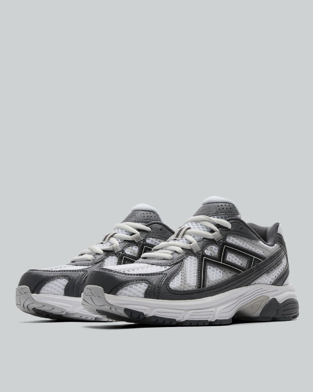 Monterrain Junior Tempo Trainers - White Forged Steel Salted Fog