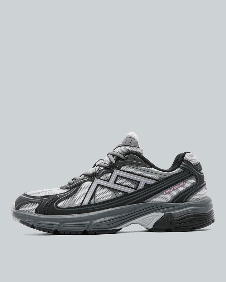 Monterrain Junior Tempo Trainers - Black Salted Fog Sweet Pink