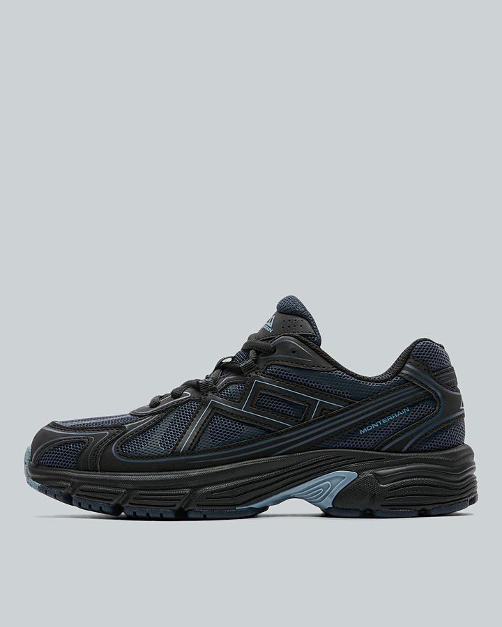 Monterrain Junior Tempo Trainers - Academy Blue Fort Blue Black