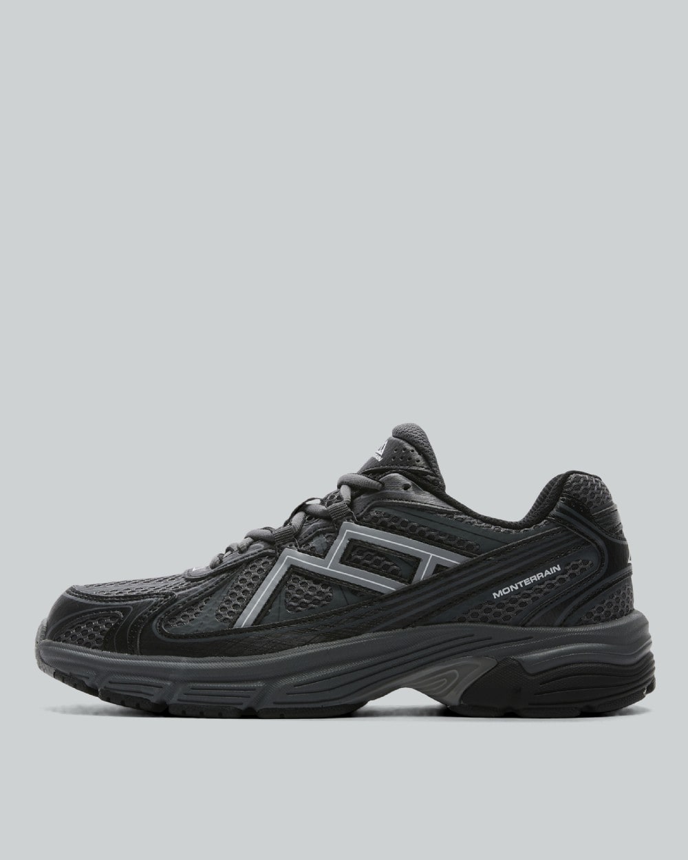 Monterrain Junior Tempo Trainers - Forged Steel Black Midnight Echo