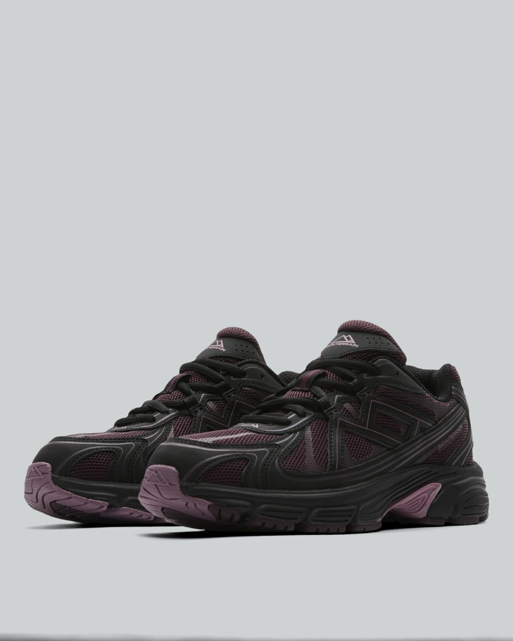 Monterrain Junior Tempo Trainers - Crushed Berry Mauve Eclipse Black