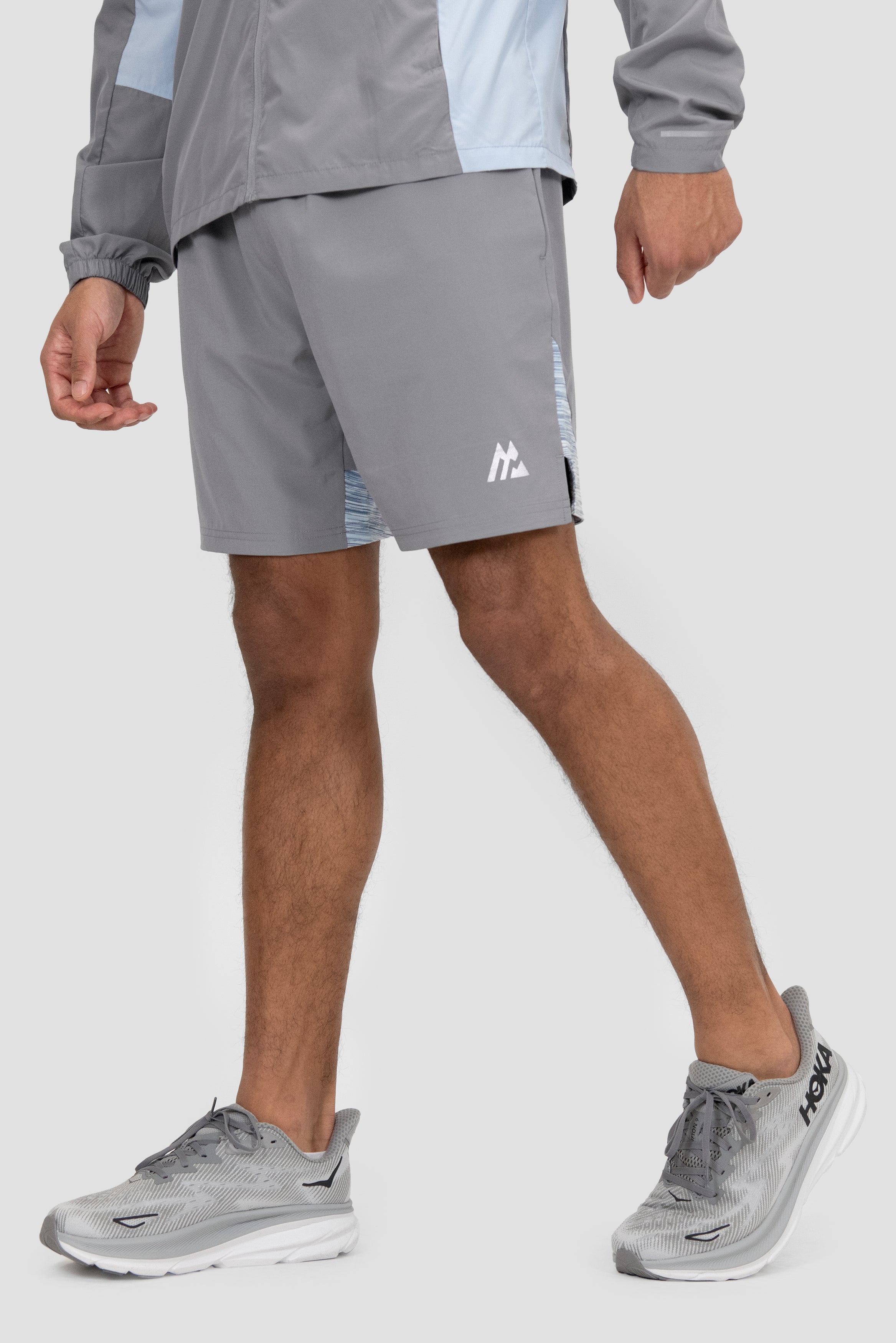 Montirex Trail Panel Short – Grey, White, Blue
