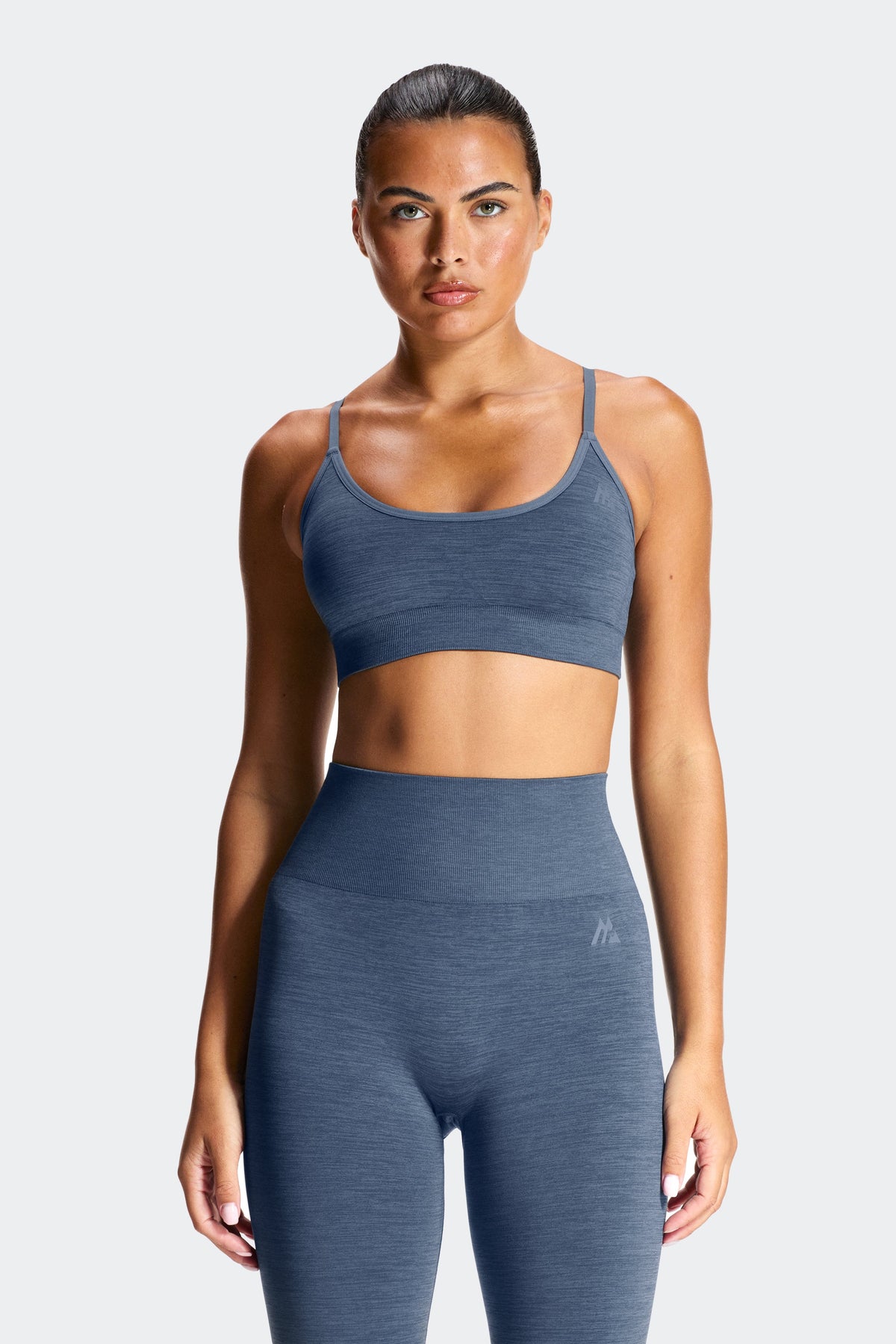 Montirex Women's Trail Seamless Bra - Greyed Indigo Marl