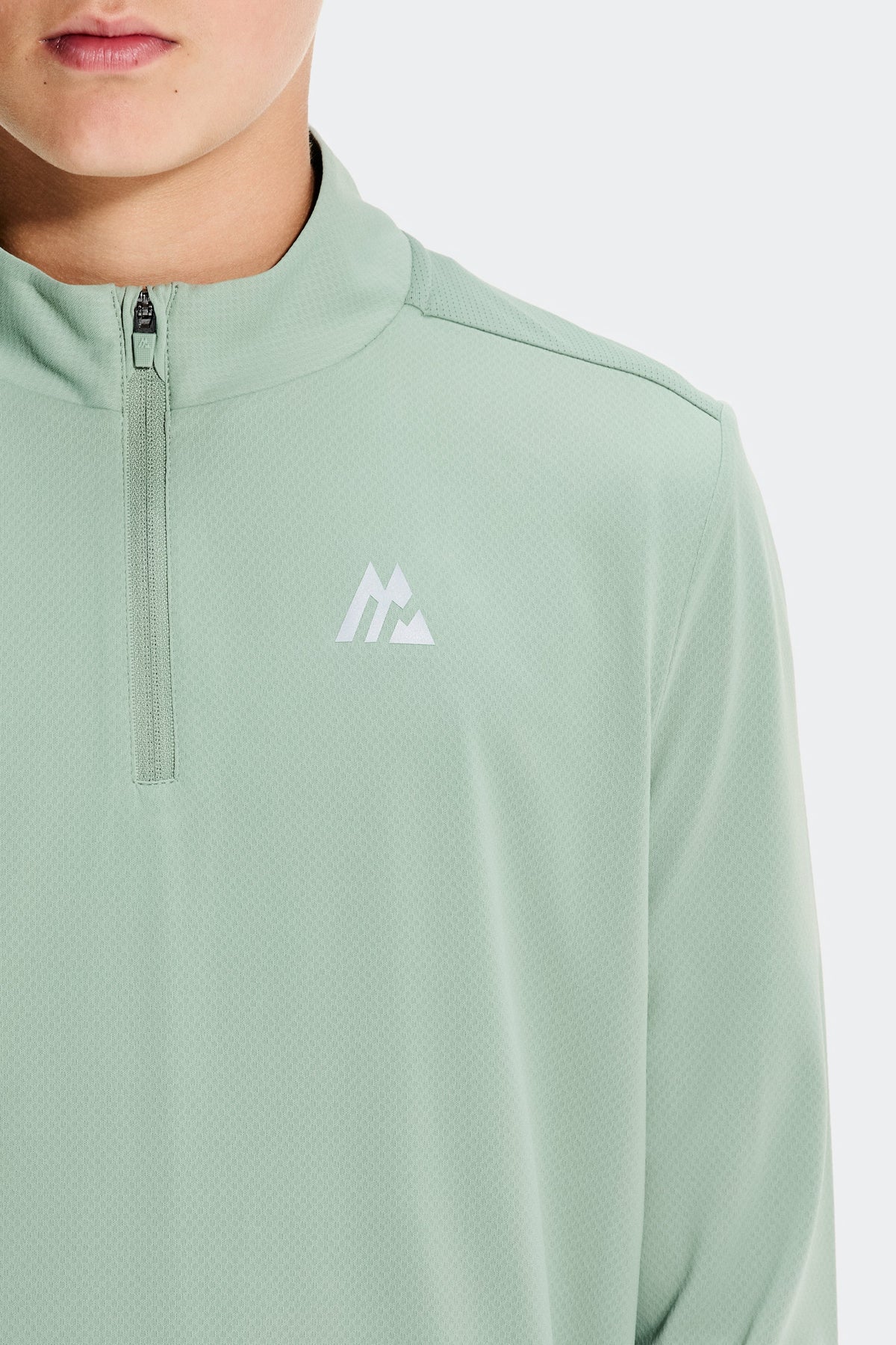 Montirex Junior Delta 1/4 Zip - Ash Green