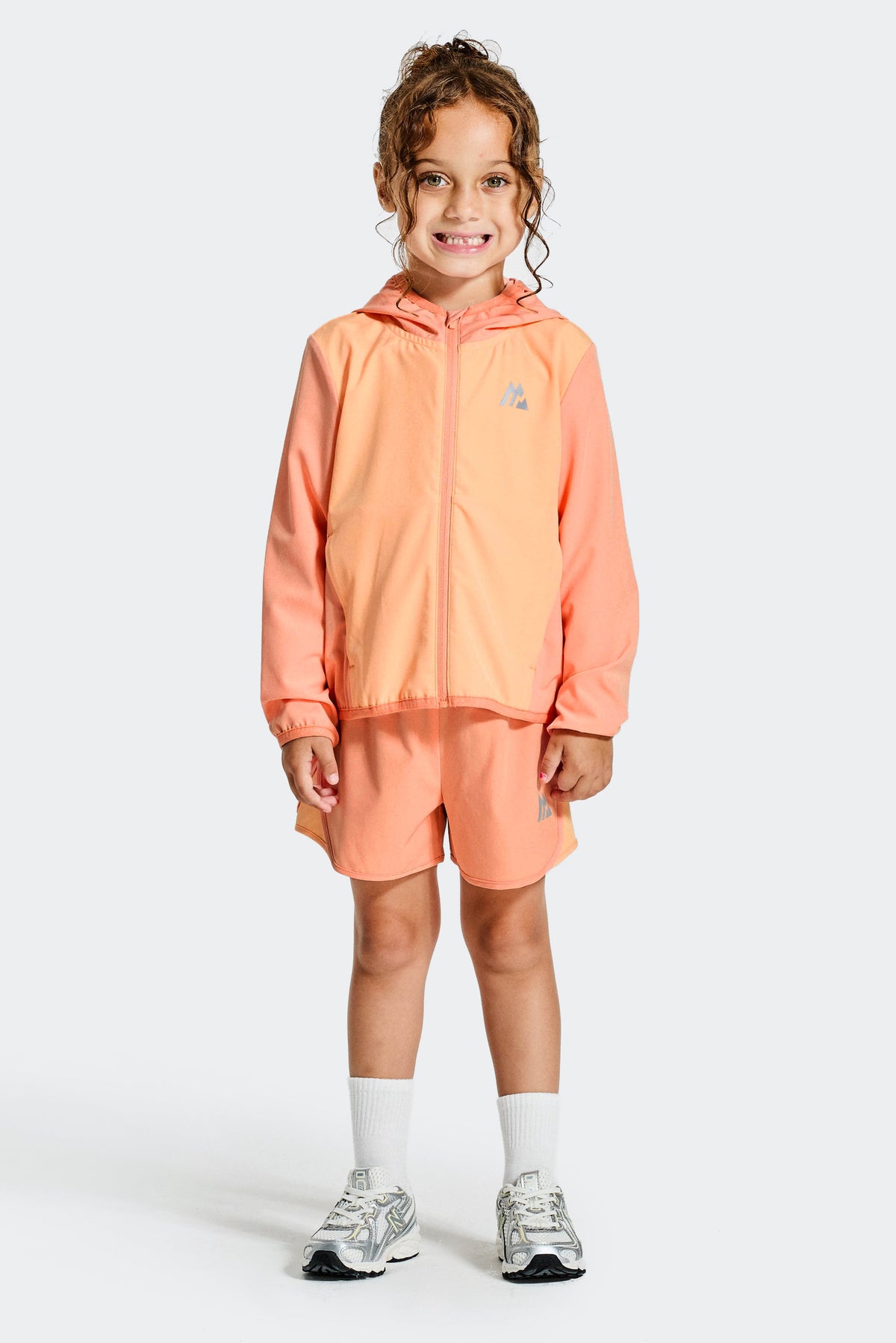 Montirex Infant Girls' Bounce Windbreaker/Short Set - Peach Punch Apricot Blush