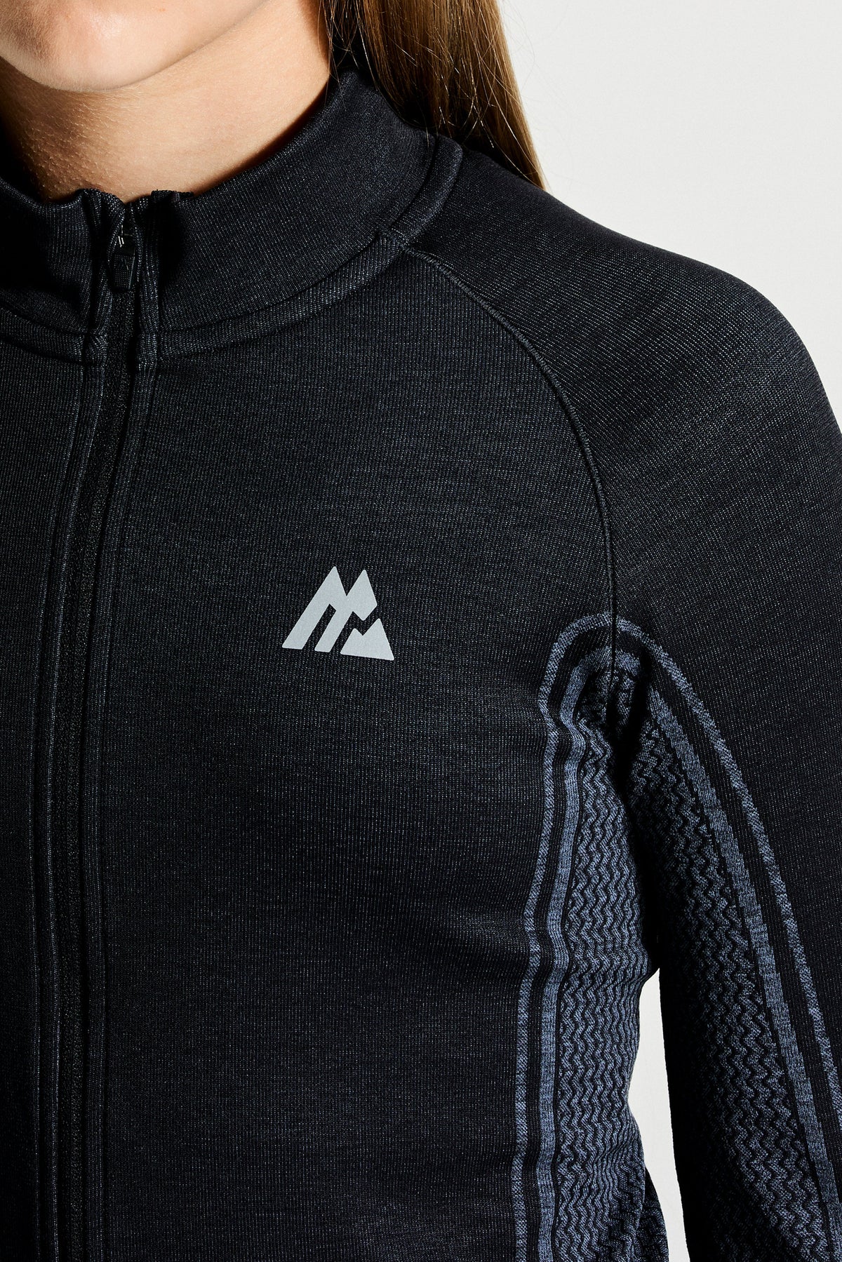 Montirex Girls' Harmony Full Zip - Black Cadet Grey