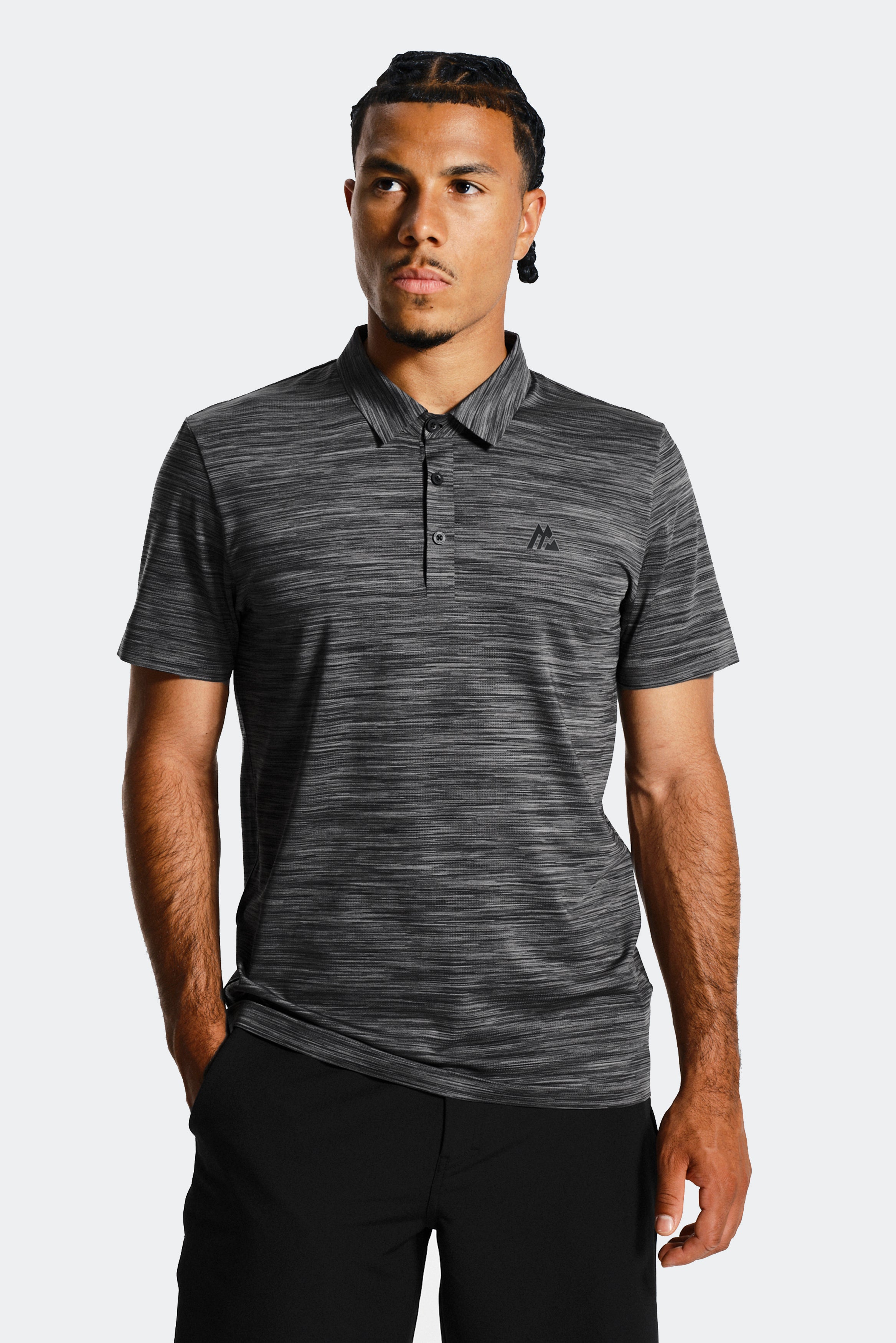 Montirex Golf Trail Polo Black, Grey
