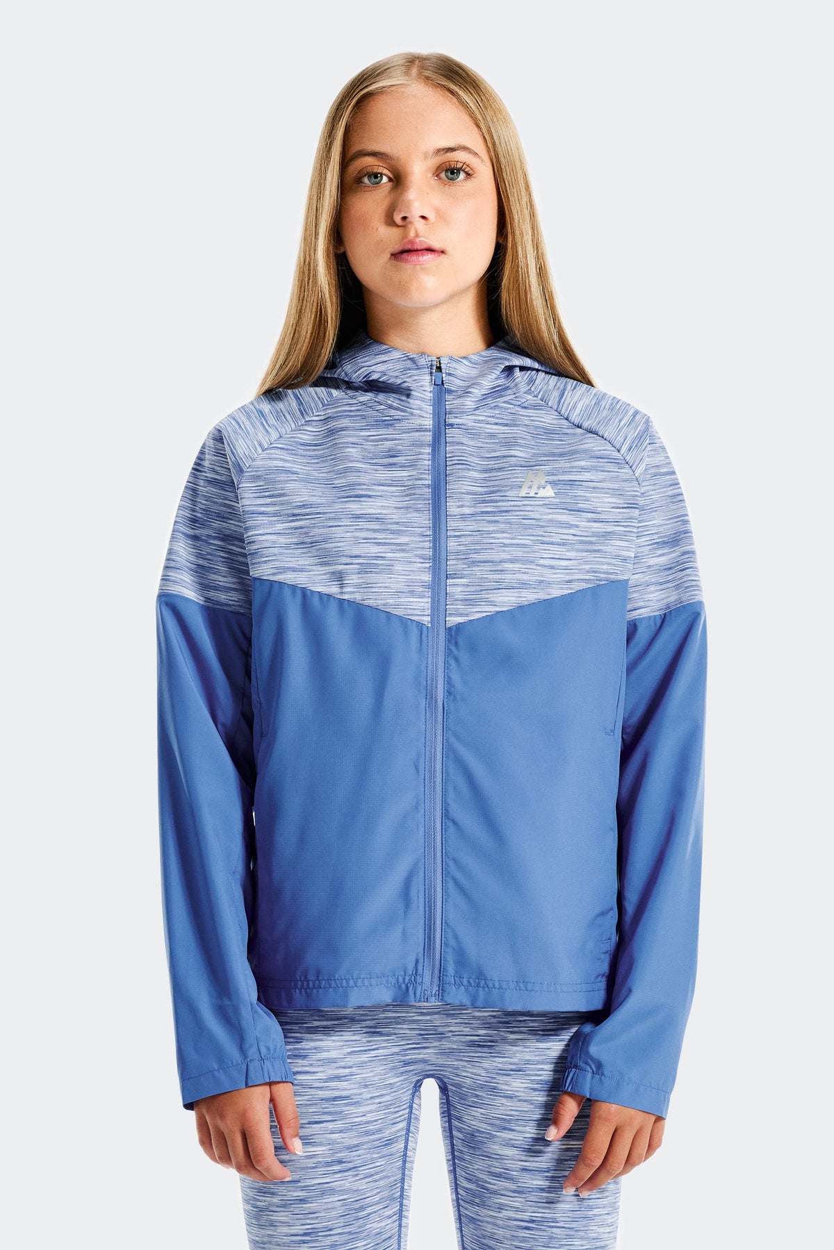 Montirex Girls' Trail Windbreaker - Blue/White