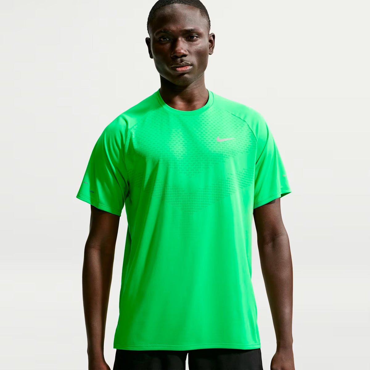 Nike Stride Running shirt Green/silver