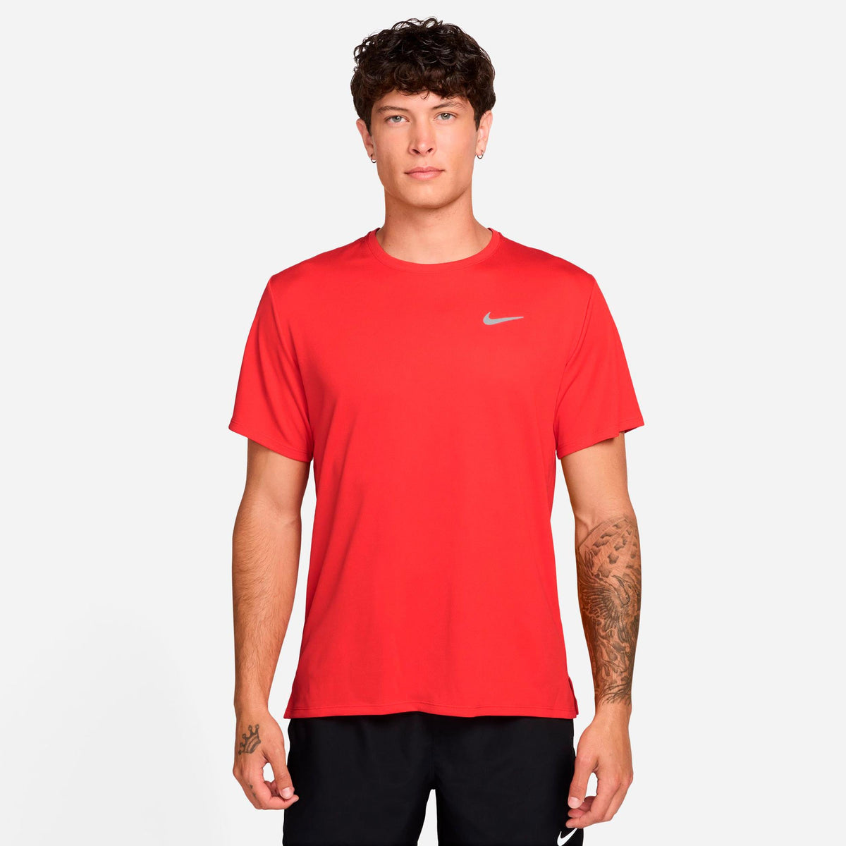 Nike Miler Dri-FIT UV Men's Short-Sleeve Running Top - Light Red