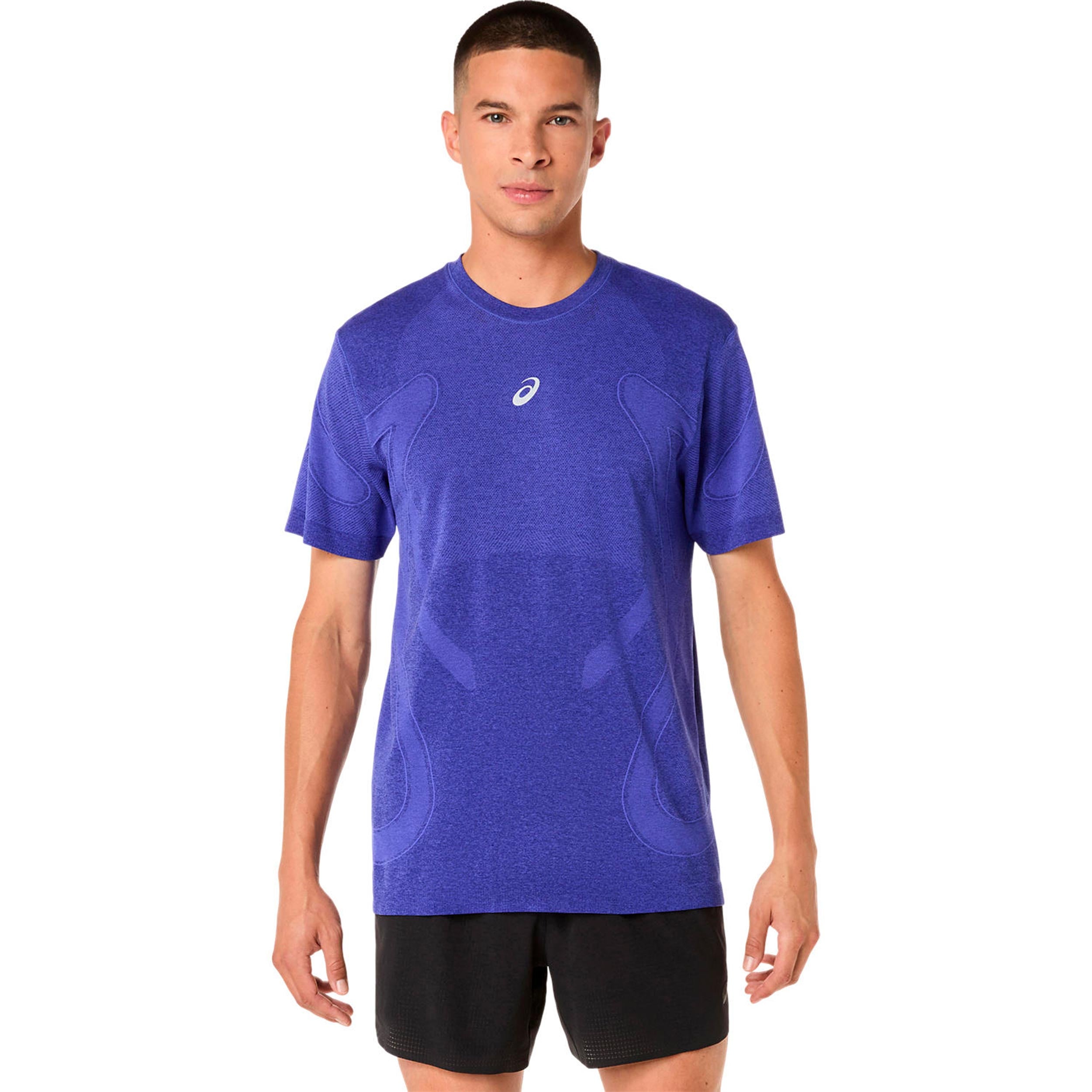 ASICS Road Seamless Running shirt Men - blue, lilac