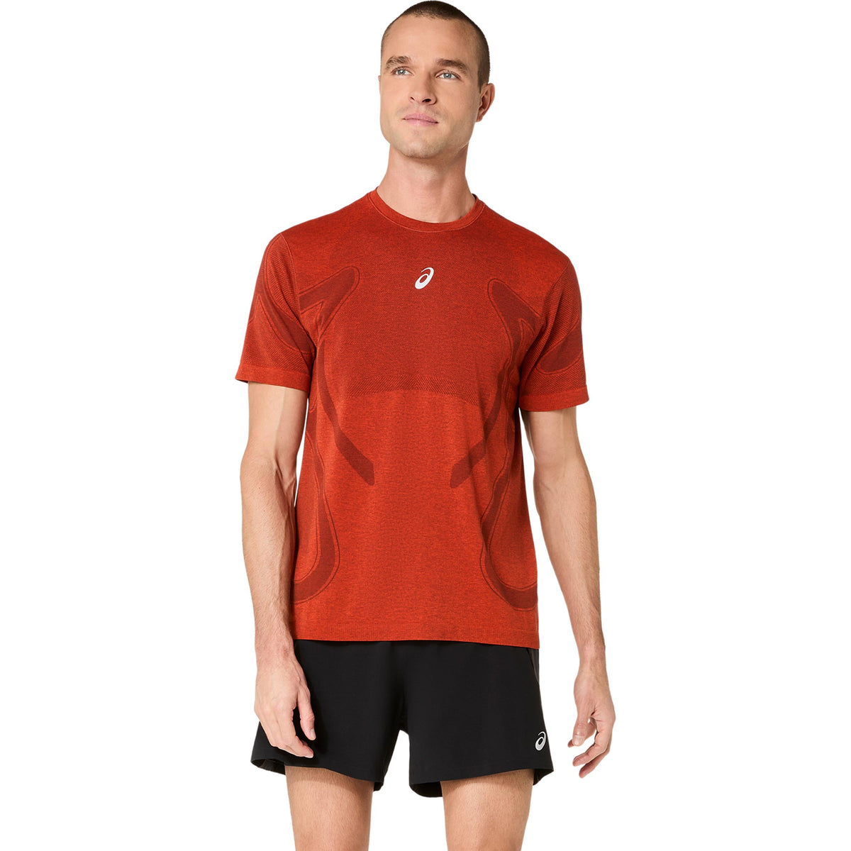 ASICS Road Seamless Men's Running Shirt - Dark Red (2)