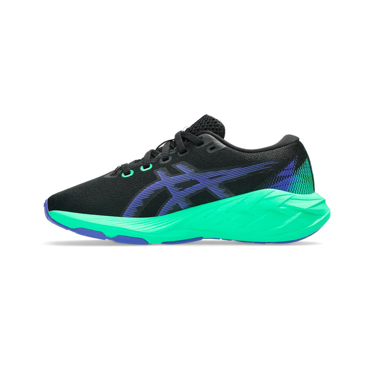 ASICS Junior Novablast 5 Running Shoes - Black/Blue