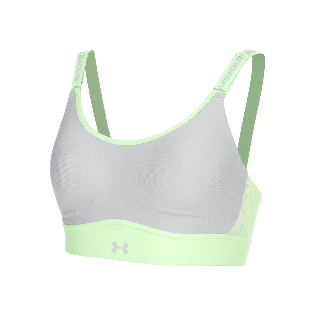 Under Armour Infinity Mid 2.0 Women's Sports Bra - Green/Grey
