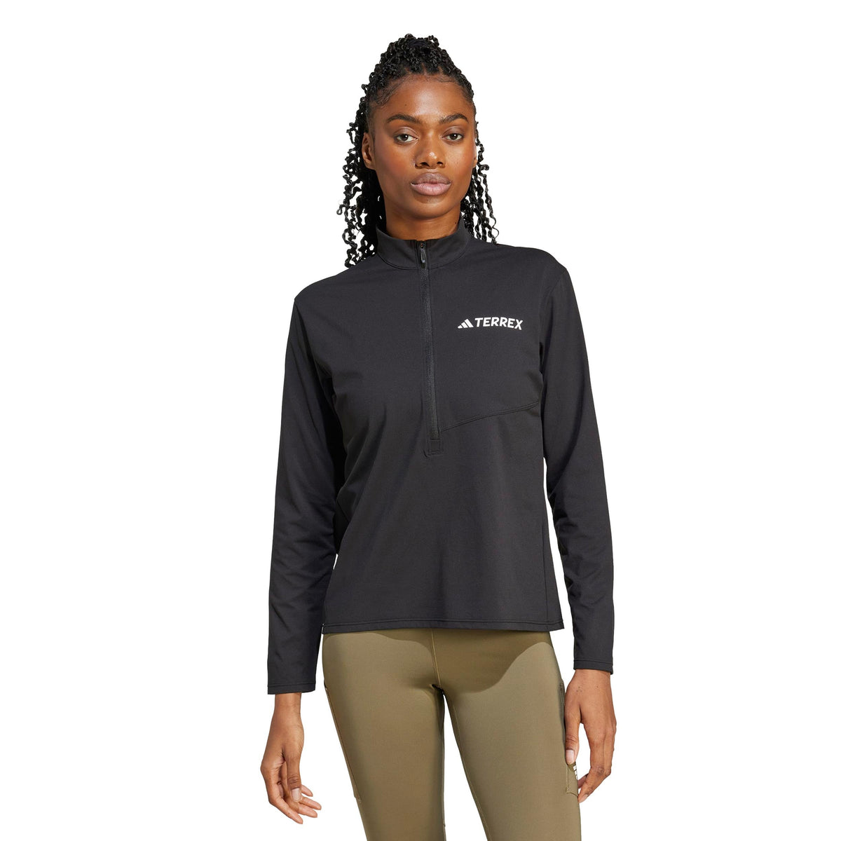 adidas Terrex MT Half-Zip Women's Half Zip Top - Black