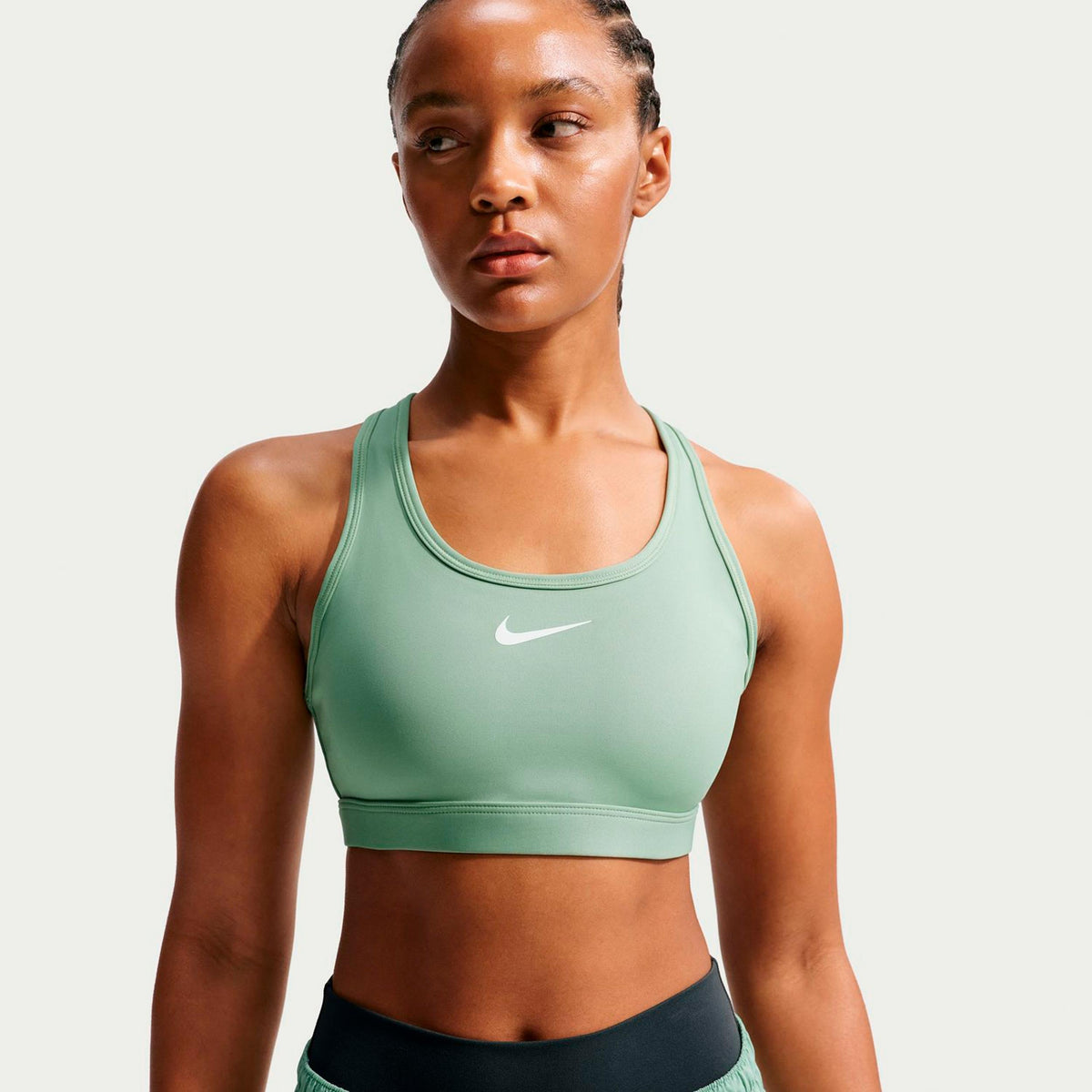 Nike Swoosh Medium Women's Sports Bra - Sage