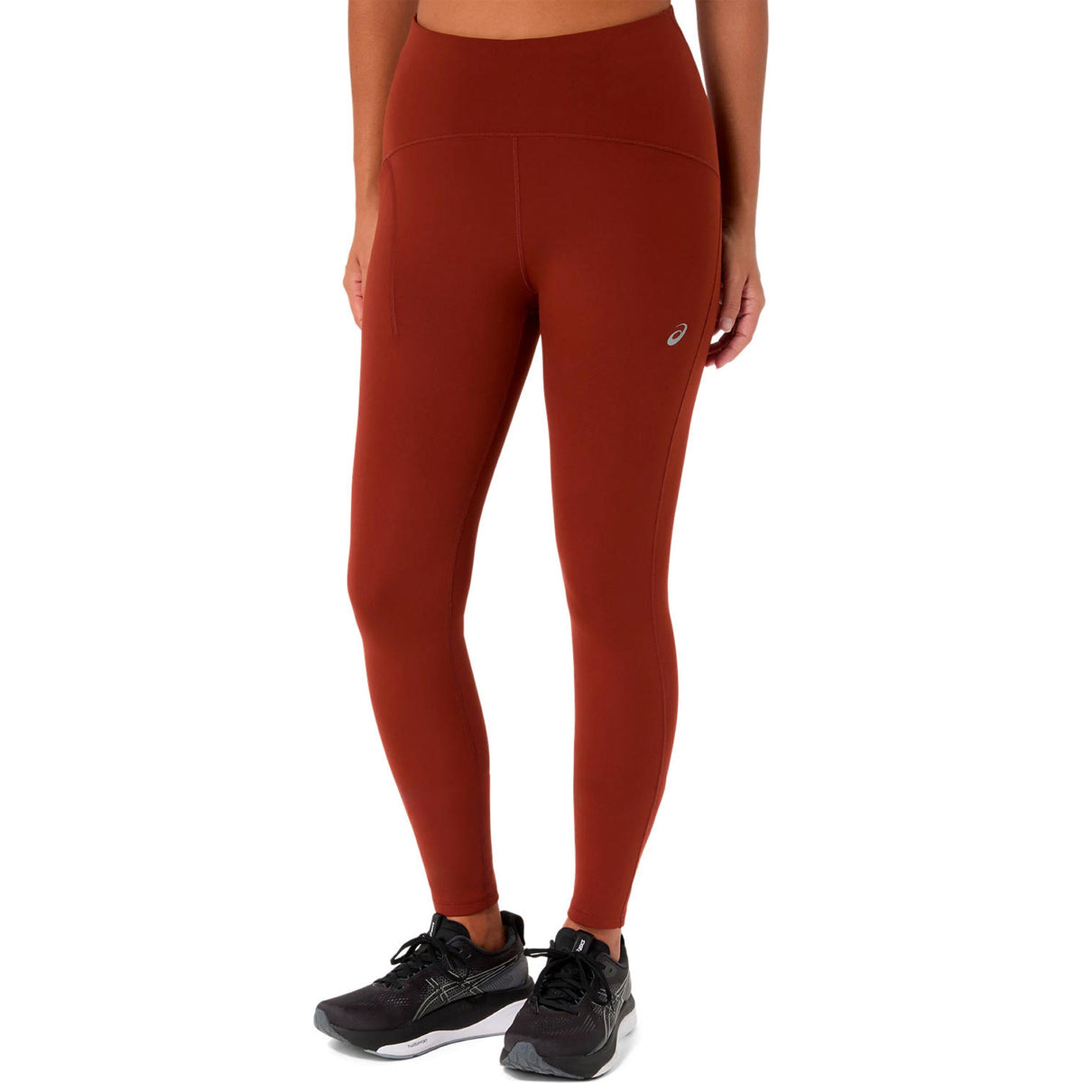 ASICS Road Winter High Waist Women's Running Tights - Dark Red