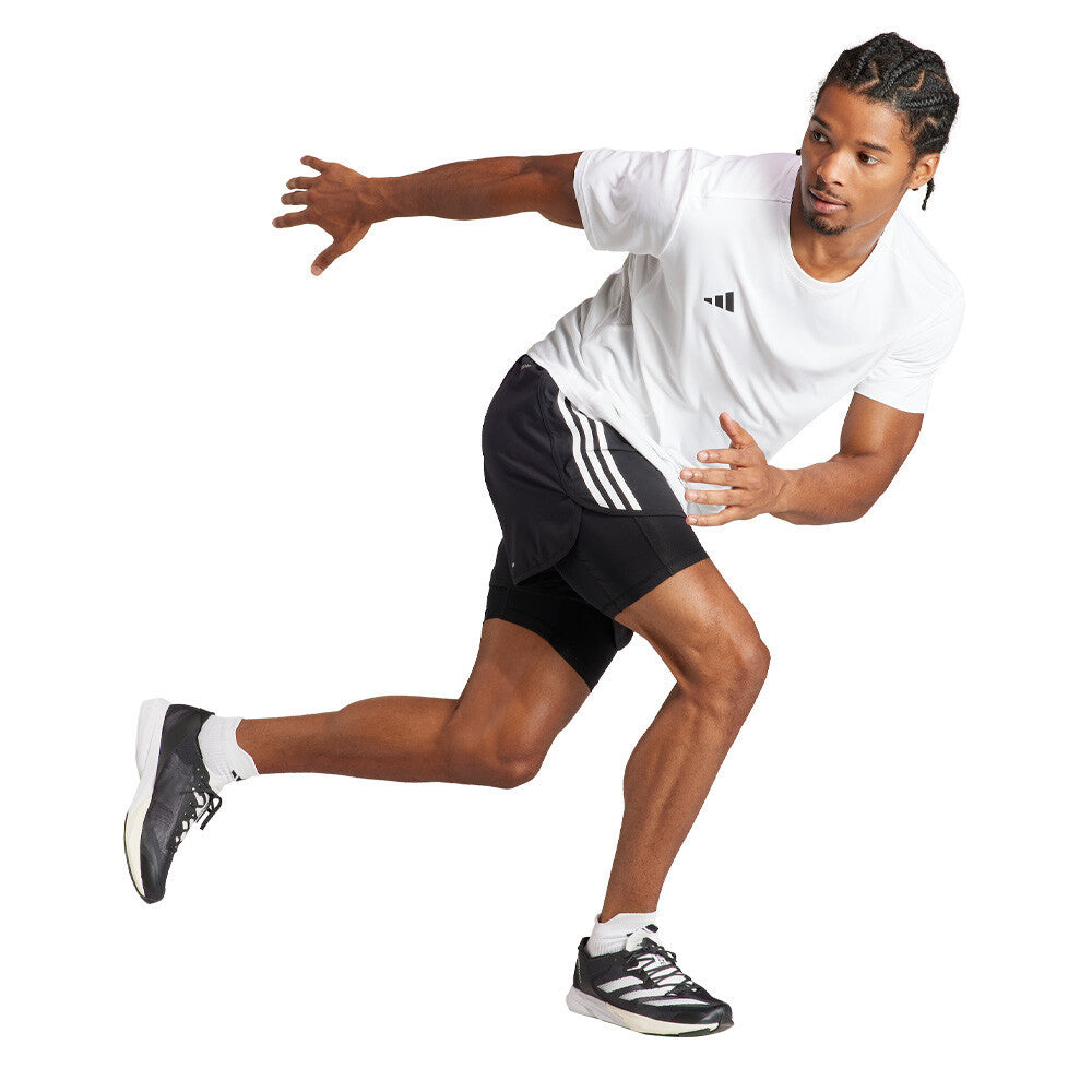 adidas Adizero Essentials Men's Running T-Shirt - White
